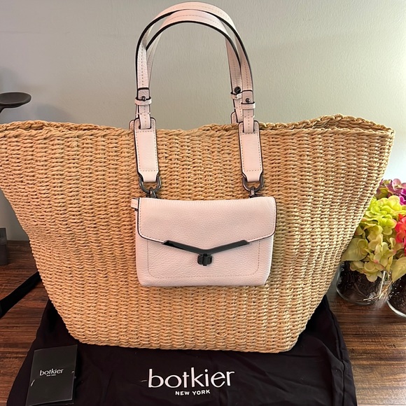 NWT botkier valentina tote with detachable leather crossbody - Picture 2 of 12